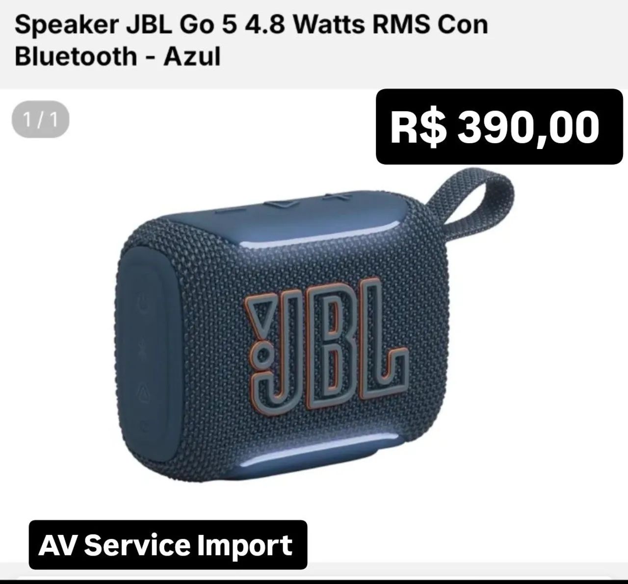 Caixa JBL Go 5 - AV Service Import 