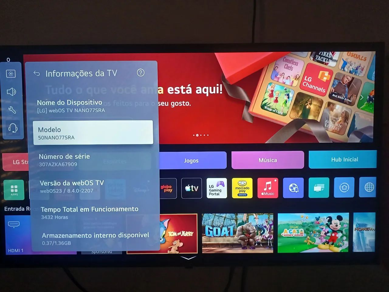 Tv lg 50 4k