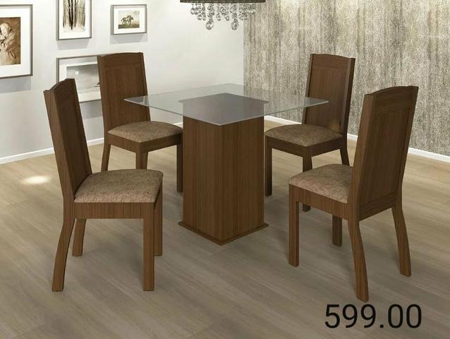 Conjunto de mesa 4 cadeiras adar " ENTREGA HOJE OU EM ATÉ 24 HORAS