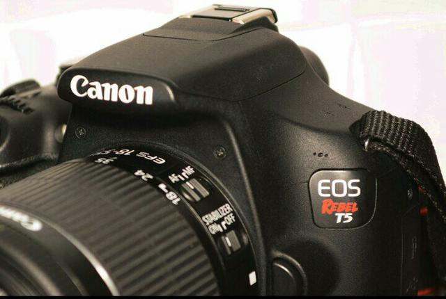 Câmera Fotográfica Canon EOS Rebel T5 seminova - Aceito cartão de crédito - Foto 6