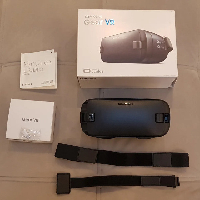 Óculos 3D Gear VR Original Samsung Preto com adaptador Tipo-C - Foto 2