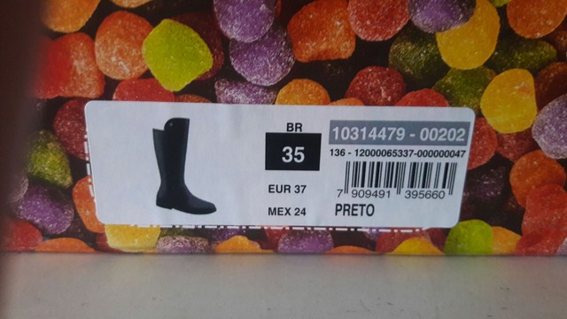 Bota preta Marisol n 35 - Foto 5