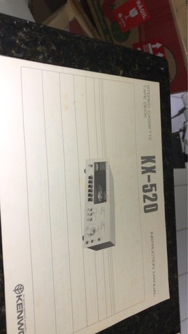 Espetacular Tape Deck knenwood KX-520 com manual(estado de novo)! Peça de colecionador! - Foto 6