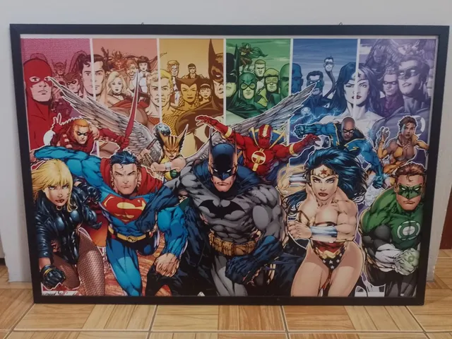 Quadro Pôster Filme Liga da Justiça Superman 60x90