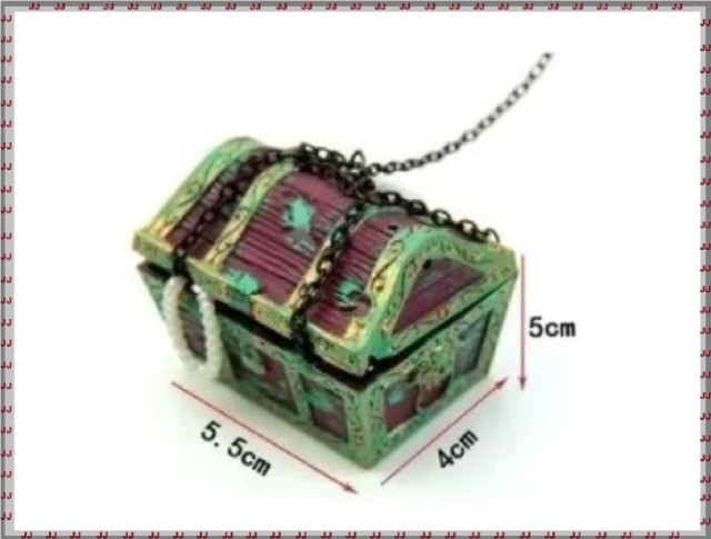 Enfeite para aquário - Mergulhador Com Baú - Foto 4