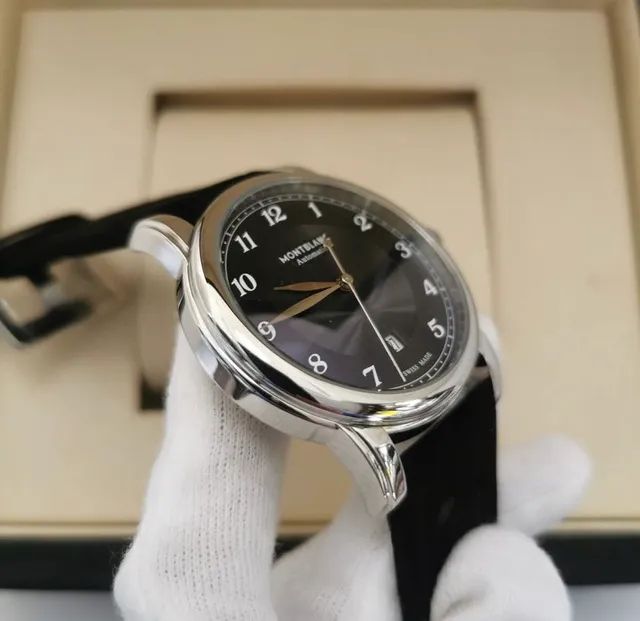 Relógio MontBlanc Automatico Couro Premium - Foto 3