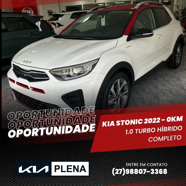 KIA Stonic - Híbrido 1.0 Turbo 2021/22 - Zero KM - 5 anos de garantia após a compra.