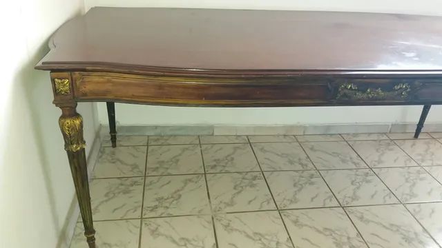 Mesa madeira maciça década de 60 - Foto 2