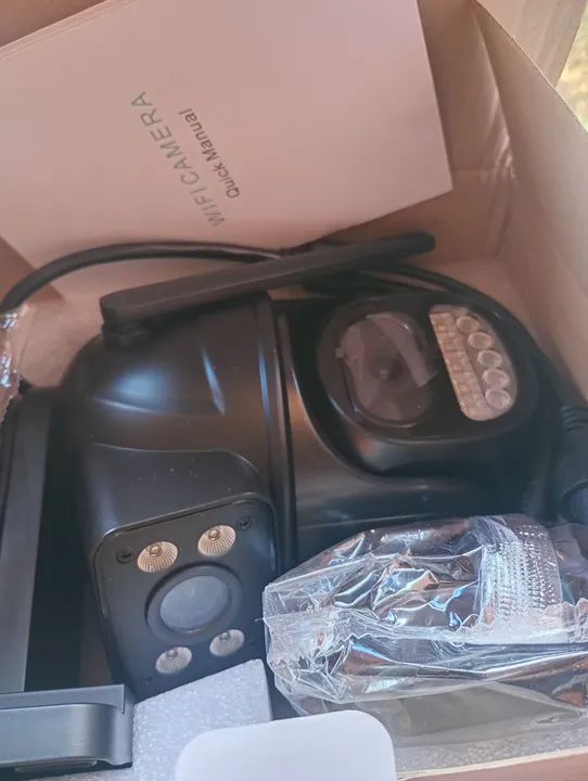 Câmera wi-fi wi-fi dome vigilância zoom dual lentes duas - Foto 2