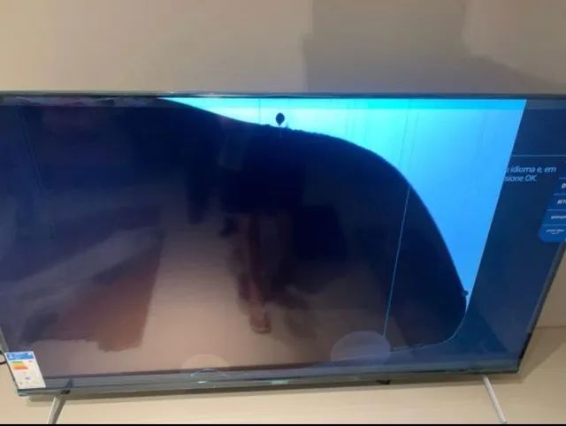 Smart TV Philips 55´, 4K uhd - Trinco na tela