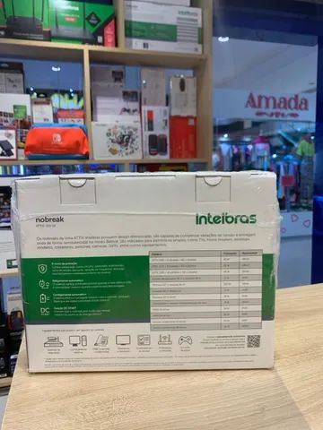 Nobreak ATTIV 700A + 120v Intelbras - Novo Lacrado - Loja Fisica  - Foto 2