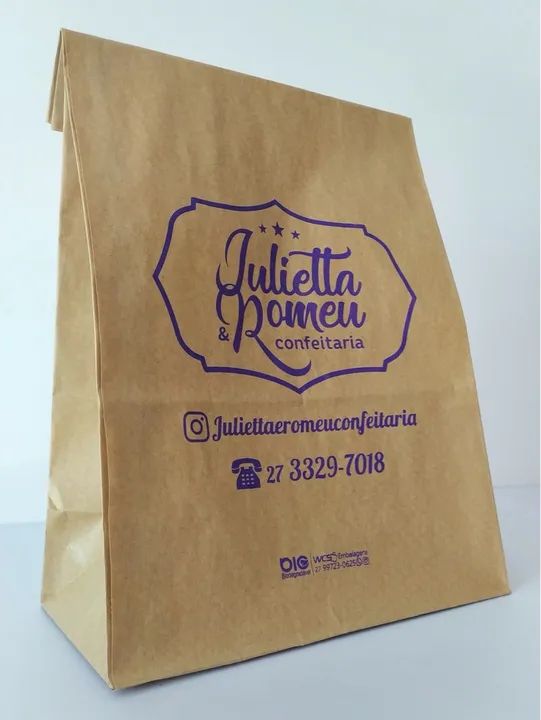 Saco de papel kraft personalizado  - Foto 2