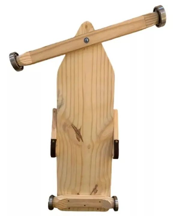 Carrinho de Rolimã Original Madeira Brinquedo Vintage - Foto 3