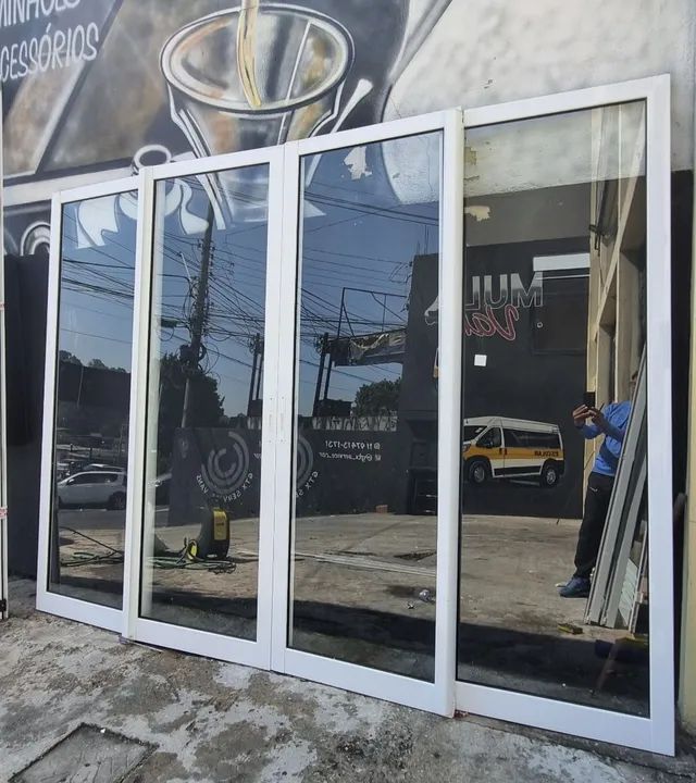 Porta balcão linha Gold Premium panoramica 