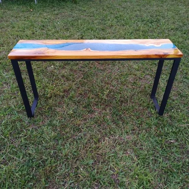 Mesa de canto madeira rústica - Foto 2