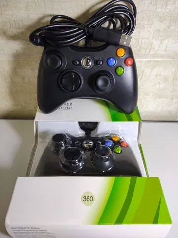 Vendo controle de Xbox 360 com fio 