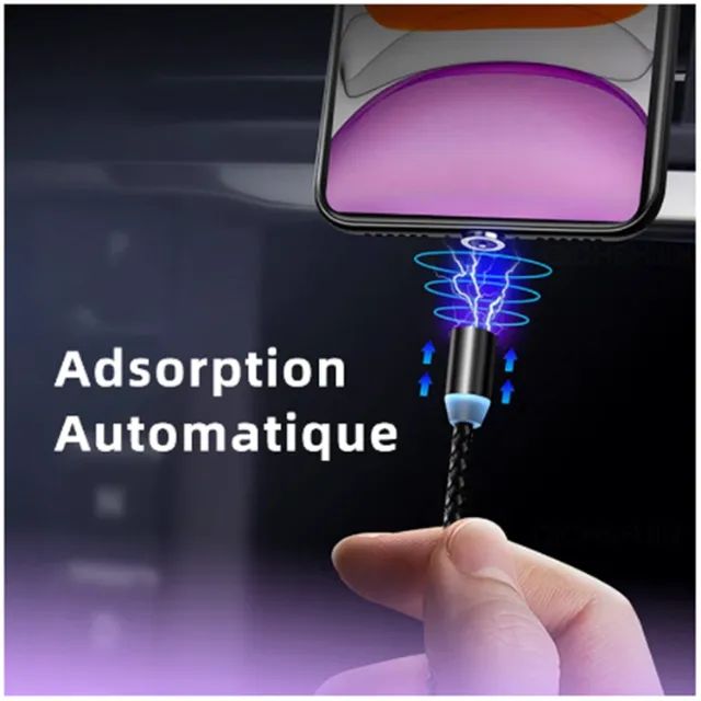 Produto Novo Cabo Magnético de Carregamento USB tipo-C - Foto 4