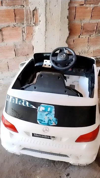 Carro Elétrico Infantil Mercedes Benz - Branco - Foto 4