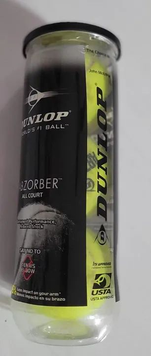 Dunlop Abzorber ou Wilson - Bola de Tênis (Nova - 3 Bolas) - Foto 2