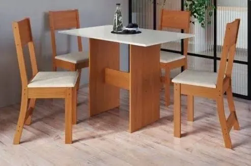 Mesa Karla com 4 cadeiras - ENTREGA HOJE !!!