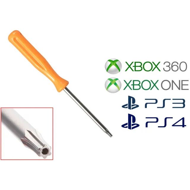 chave torx t8 c-furo para abrir ps3 ps4 xbox 360 xbox-one celular iphone, amar - Foto 2
