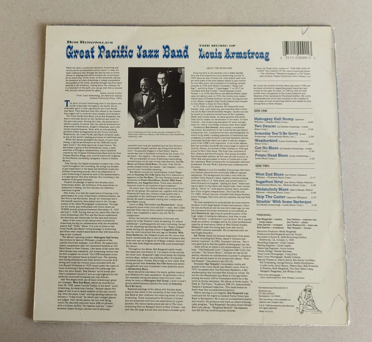 Vinil Great Pacífico Jazz Band - Foto 2