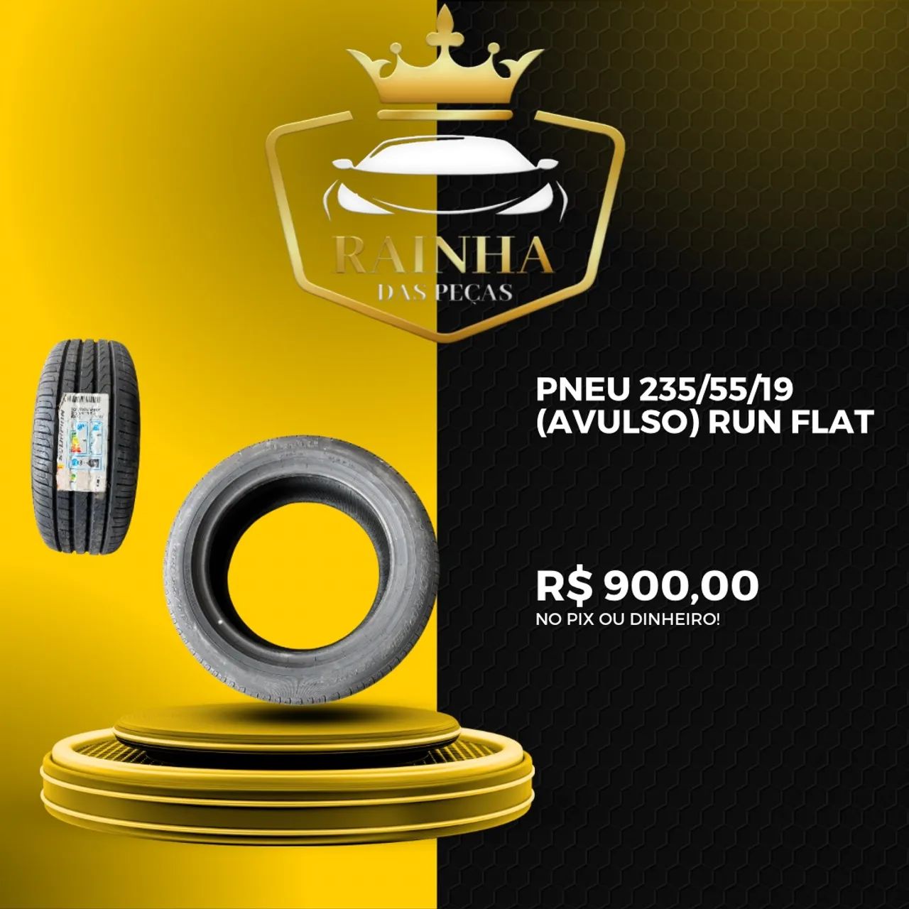Pneu 235/55/19 (Avulso) Run Flat
