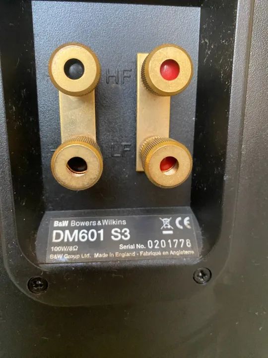 Par (1) de Caixas Bookshelf Bowers & Wilkins B&w DM 601 S3 100 Wts