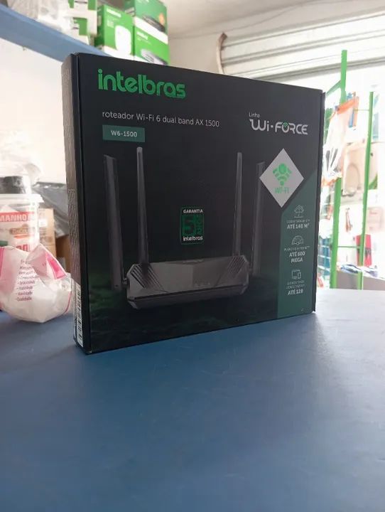 ROTEADOR INTELBRAS WI-FI 6, DUAL BAND AX 1500 NOVO LACRADO FRETE GRÁTIS PARA MACEIÓ