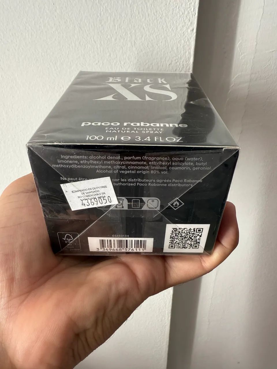 Black XS Rabanne Eau de Toilette - Perfume Masculino 100ml