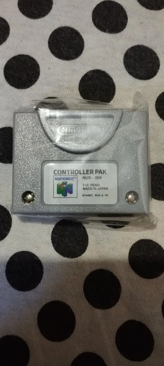 Memory card Controller Pak Nintendo 64 - Novo 