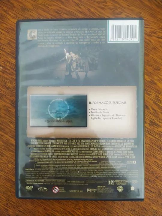Dvd - O Senhor Dos Anéis A Sociedade Do Anel - Foto 2