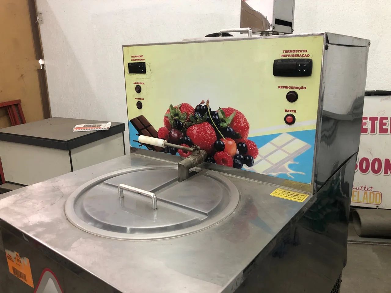 Produtora e pasteurizadora de sorvete Eletro frios