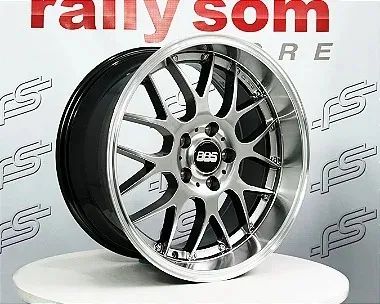 Jogo de Roda BBS RS-GT Cromo Look 5x120 - 18x8 e18x9 Offset 25 (Nv