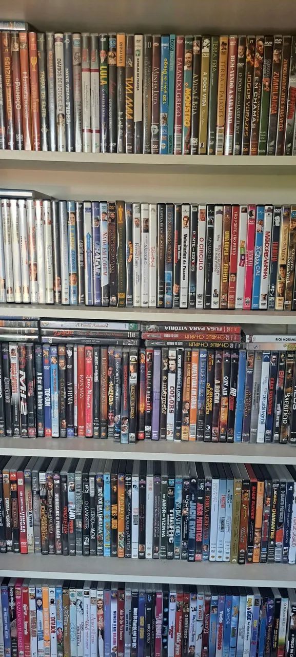 Coleção completa de filmes em DVD 