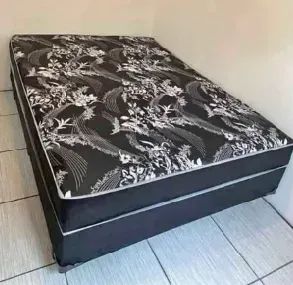 Cama box casal Espuma Acoplada NOVA