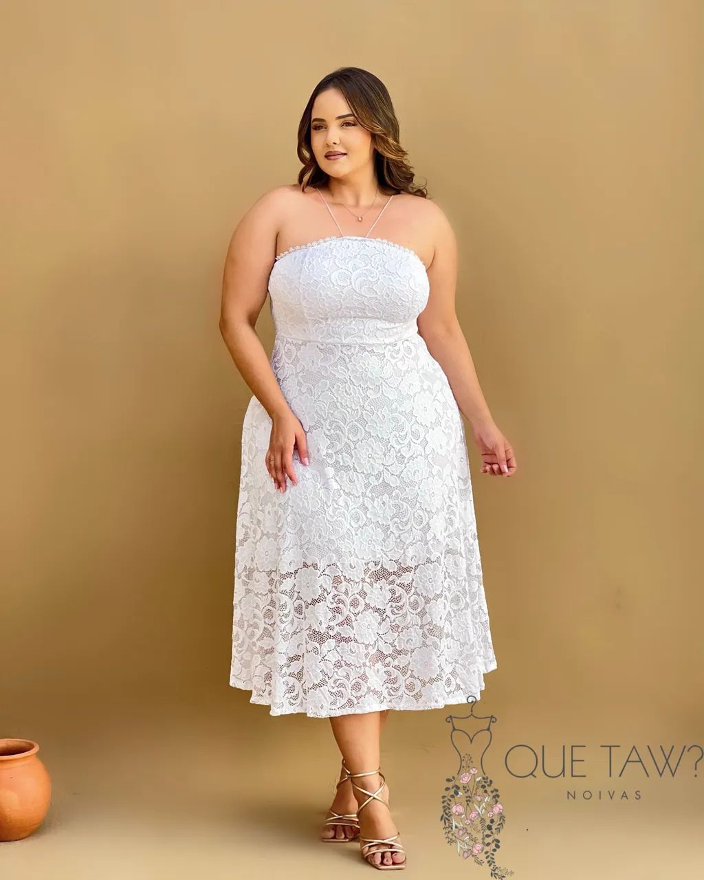 Vestido rodado plus 