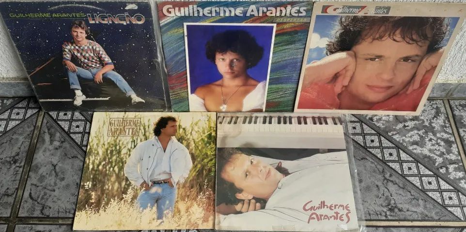 Lps - Guilherme Arantes - lote com 05 discos de vinil
