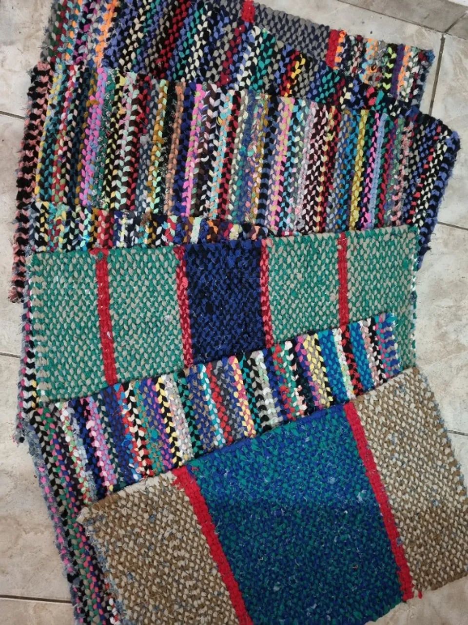 Tapete artesanato de tecido