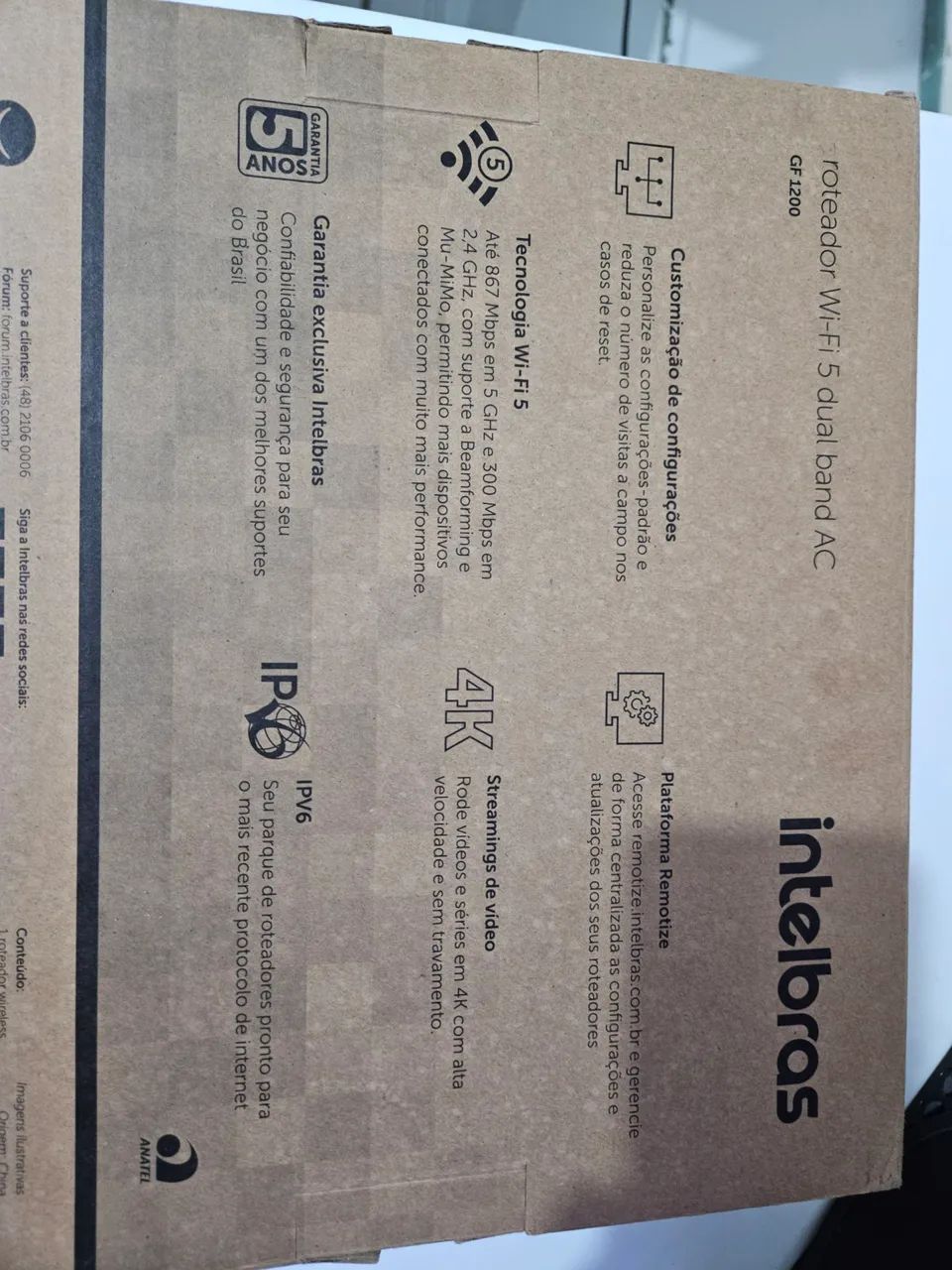 Vende-se roteador intelbras modelo GF1200(usado) - Foto 4