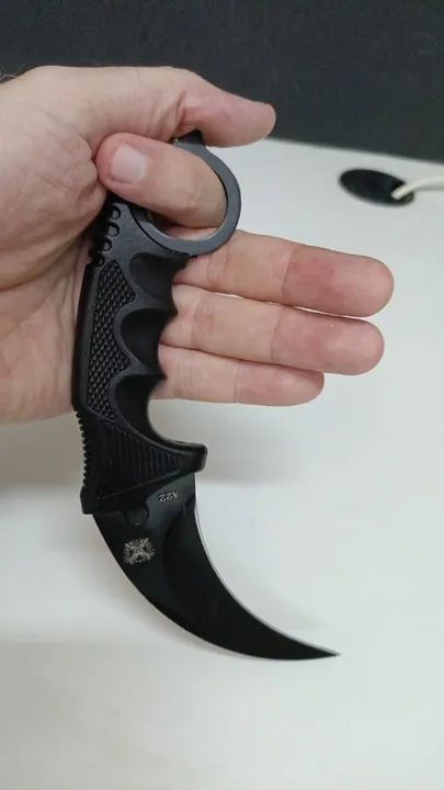 Faca Karanbit modelo 2.1 preta(Novo) - Foto 4