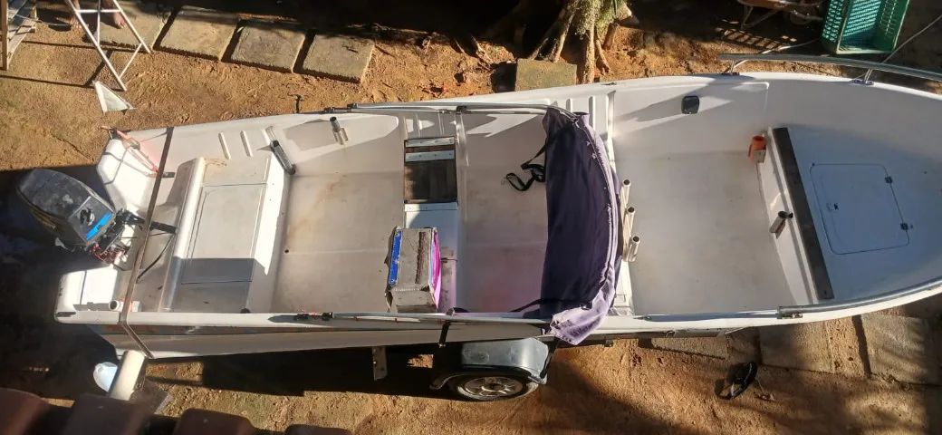 Vendo Barco de Fibra de Vidro - Mercury (2016) com Motor Potmax - Foto 2