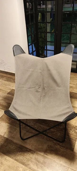 Cadeiras botterfly cinza lona