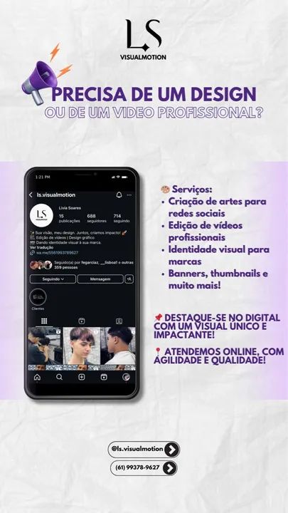 Criação de artes para redes sociais