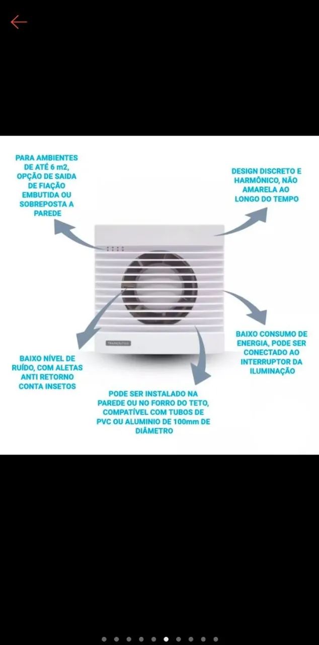 Ventilador Exaustor 100mm - Silencioso - Foto 5