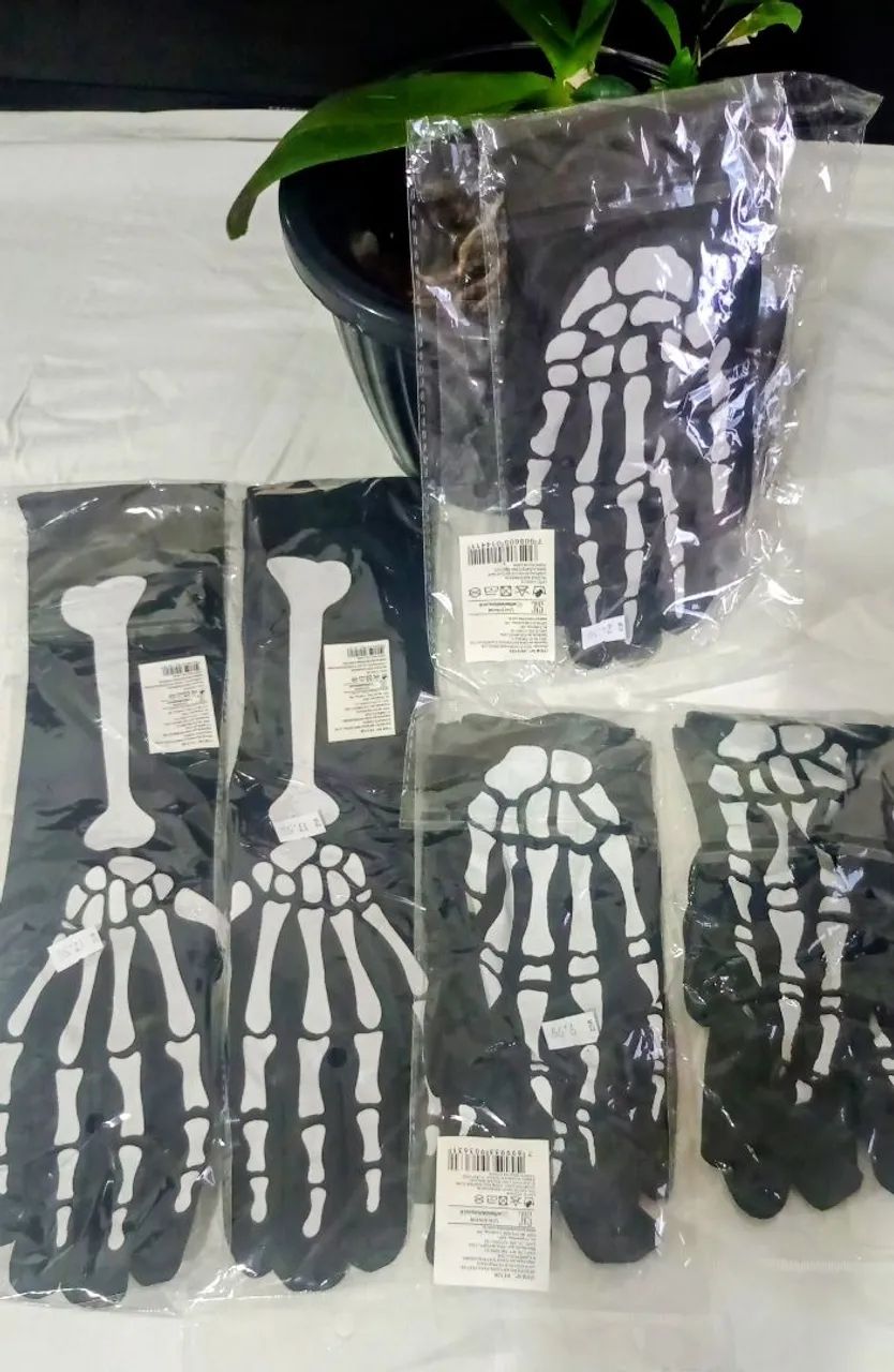 Suspensorio e Luvas Halloween 