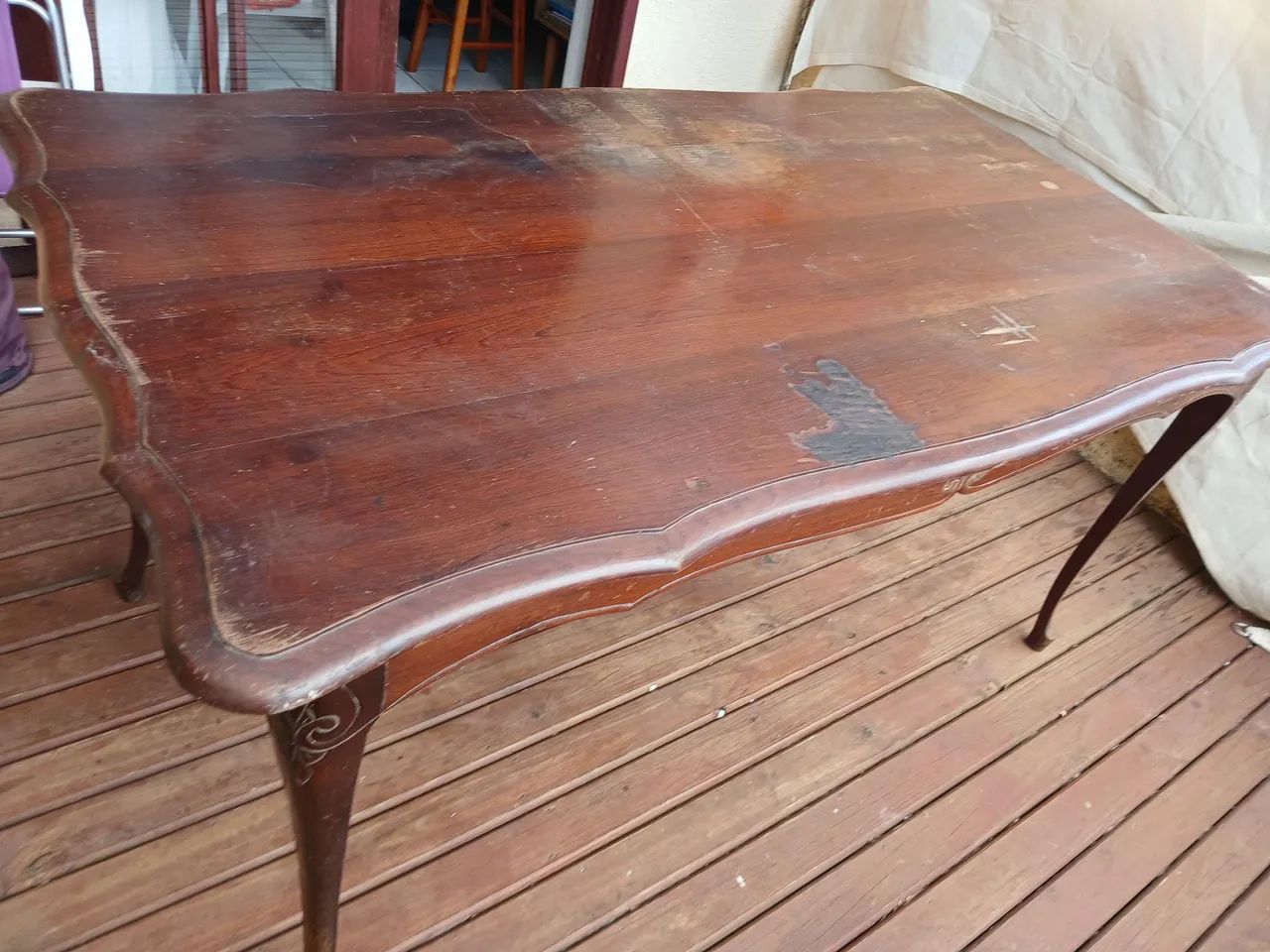 Vendo mesa de jantar antiga (década de 50) - Foto 4