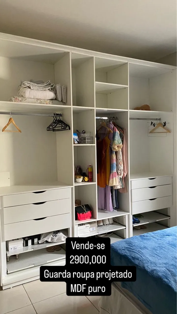 Guarda-Roupa Projetado MDF Puro
