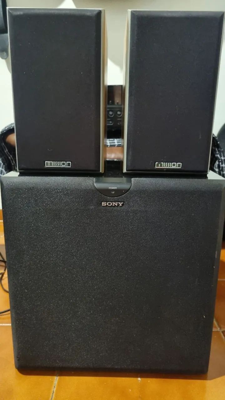 Receiver Yamaha com caixas mission inglesas e sub sony - Foto 2