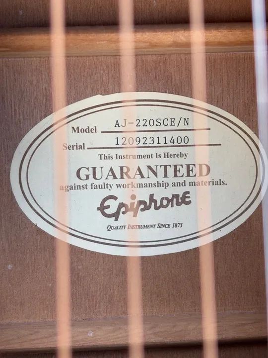 Violão Epiphone AJ 220SCE natural - Foto 5